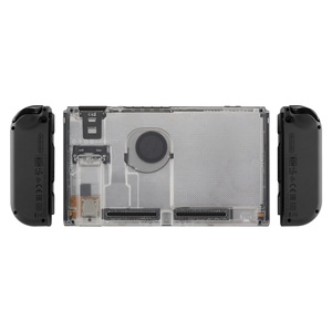 For Nintendo <b>Switch</b> Console Backplate, Plastic Clear Rear Housing with Kickstand - Product Image 3
