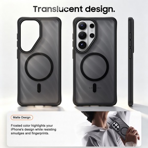 เคสโทรศัพท์แม่เหล็กแบบด้านโปร่งแสงสำหรับ Samsung S26 S24 S25 Ultra รองรับการชาร์จไร้สาย ป้องกันการกระแทก ขายส่ง - Product Image 6