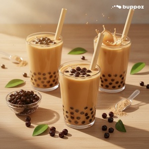 บูโพซ ไต้หวัน บัวลอยดำไทยแสนอร่อย 5 ซอง ได้รับการรับรองฮาลาล - Product Image 6