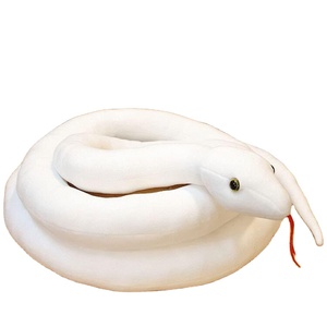 <span class=keywords><strong>Serpiente</strong></span> de peluche Animal de peluche Juguete <span class=keywords><strong>Serpiente</strong></span> de peluche realista para regalo de cumpleaños Fiesta <span class=keywords><strong>Serpiente</strong></span> Juguete de peluche Blanco Amarillo - Product Image 1