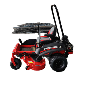 Tondeuse autoportée professionnelle Encore, moteur essence 4 temps 190 cm³, châssis en acier, lame rotative de broyage, capacité 250 L - Product Image 1