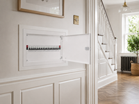 Boîtier de distribution étanche IP41 B&J 20 voies pour montage en saillie/encastré, tableau de distribution, unité consommateur, tableau de commutation MCB, certifié CE ROHS, pour intérieur