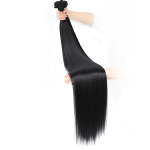 Vendita calda in fibra Premium 22-40 pollici resistente al calore Ombre <span class=keywords><strong>capelli</strong></span> <span class=keywords><strong>biondi</strong></span> tessuto osso <span class=keywords><strong>capelli</strong></span> lisci fasci di <span class=keywords><strong>capelli</strong></span> sintetici <span class=keywords><strong>extension</strong></span> per <span class=keywords><strong>capelli</strong></span> - Product Image 1