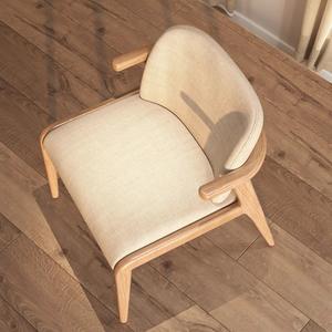 Chaise de salle à manger en bois massif, style Wabi Sabi, chaise de réception moderne chinoise pour salon, bureau, usage adulte - Product Image 4