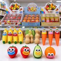 Jouet interactif anti-stress en gros pour fabricants, en forme de fruit ou d'arachide, grande bouche, jouet personnalisé pour enfants, cadeau CPC