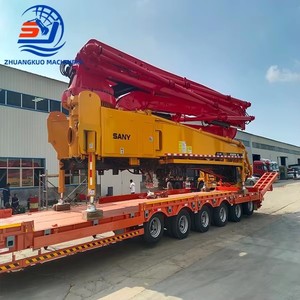 Camion pompe à béton Mercedes d'occasion Sany, 37m, 3 essieux, 46m, 49m, 4 essieux, moteur diesel, hydraulique, avec tuyau d'extrémité - Product Image 1