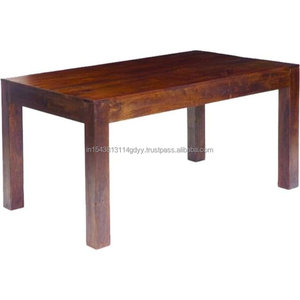 Mesa de comedor de 6 plazas de madera maciza Sheesham, juego de comedor de madera maciza, muebles de mesa para sala de estar, hogar, Hotel - Product Image 1