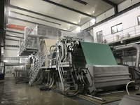 Machine industrielle pour la fabrication de papier toilette en rouleaux jumbo de petite taille