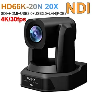 HD66K-20N sıcak satış NDI POE 4K 8MP PTZ HD MI kamera NDI 4K canlı akışı için spor etkinlikleri ve IP Joystick denetleyicisi kiti