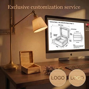 Fabricant de boîtes d'emballage personnalisées en bois pour colliers, fournisseur de boîtes à bijoux avec insert en velours, Vietnam - Product Image 4