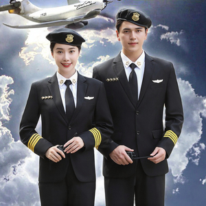 Conjunto de Uniforme de Piloto de Seguridad Personalizado, Chaqueta y Pantalones Unisex para Tripulación de Aeropuerto y Aerolínea, Ropa de Trabajo de Aviación para Personal de Tierra de Aerolíneas - Product Image 3