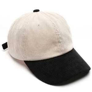 Casquette en velours côtelé vintage en gros, personnalisable avec logo brodé, 6 panneaux, unie, non structurée, style classique pour hommes et femmes - Product Image 4