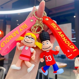 Porte-clés en silicone créatif <span class=keywords><strong>et</strong></span> mignon <span class=keywords><strong>Arnold</strong></span>, figurine pour sacs homme <span class=keywords><strong>et</strong></span> femme, décoration suspendue, accessoires de voiture, cadeau en gros - Product Image 2