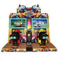 Promotion : Machine de jeu d'arcade simulateur de conduite et de tir, écran LCD 52 pouces, lecteur de carte intelligente, à monnayeur, 1-2 joueurs, usage domestique