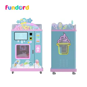 Fundord distributeurs automatiques de crème glacée à l'extérieur distributeur automatique de crème glacée à la neige molle