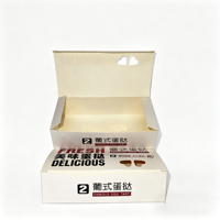 Boîte à tartelettes en carton blanc de qualité supérieure pour emballage cadeau, boîte à pâtisserie avec logo personnalisé imprimé