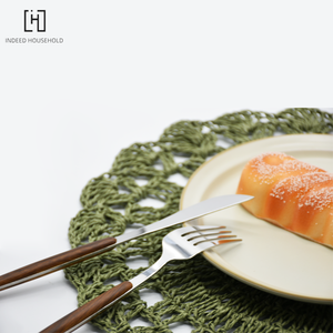 Manteles Individuales tejidos a mano para mesa de comedor, manteles individuales de algodón hechos a mano con aislamiento redondo, venta al por mayor - Product Image 6