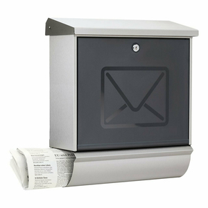 JH-Mech da esterno resistente alle intemperie da parete <span class=keywords><strong>cassetta</strong></span> delle lettere con chiavi e finestra con chiusura a chiave in metallo Vintage per la casa Mailbox a parete - Product Image 2