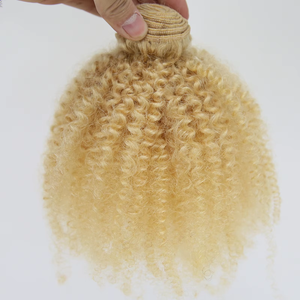 En gros 613 Blonde 100 Européenne Non Transformés Cheveux Humains Afro-kc Bundles Pour Les Femmes Cheveux <span class=keywords><strong>Tissage</strong></span> Tressage Blonde Afro-kc Bundles - Product Image 5