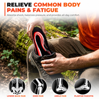 Semelles orthopédiques pour fasciite plantaire, inserts de chaussures à soutien de la voûte plantaire pour pieds plats, semelles amortissantes pour bottes de travail