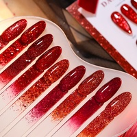 HEMA FREE DannyColl Collection Rouge 25 Couleurs – Kit de Vernis Gel Pailleté – Marque Privée – Vente en Gros – Vernis Gel Flash – Logo Personnalisé