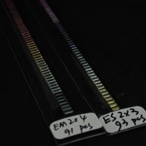 Gradient Color Tapered Baguette Cut <b>Bead</b> 2x3mm 2x4mm Jewelry Finding <b>For</b> <b>Bracelet</b> Necklace Setting - Product Image 1