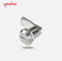 Serrure de coffret Yeeka 1420 en alliage de zinc de haute qualité, serrure à quart de tour, loquet de sécurité pour panneaux, pour armoires à outils, serrure ronde