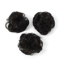 Fascia per capelli in rilievo marrone scuro di alta qualità Set 3P elegante (WFHX02E) - Product Image 1