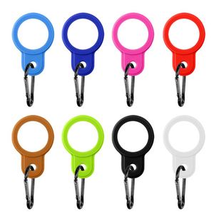 Popular y en Oferta: Soporte de Silicona Colorido para Botella de Agua con Clip para Llavero y Anillo para Llaves, Hebilla de Silicona para Botella de Agua - Product Image 1