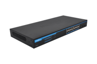 Switch PoE Pasif Gigabit 18-Port OEM/ODM 16xPoE 2xSFP 12/24/48V Tegangan Tetap Rak-mount PSU Terintegrasi untuk CCTV/AP/Telepon IP