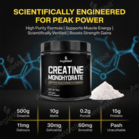 AegleWell Créatine Monohydrate en Poudre 500g – Favorise la Récupération de la Masse Musculaire Maigre – Haute Pureté – Complément Alimentaire pour l'Entraînement Physique