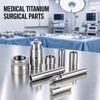 Service de tournage CNC sur mesure pour composants d'instruments chirurgicaux en titane médical avec passivation, fabrication OEM