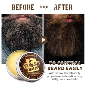 Coffret de <span class=keywords><strong>baume</strong></span> et <span class=keywords><strong>baume</strong></span> pour la barbe, cire d'abeille, 60 grammes, huile pour barbe, shampoing et climatiseur, prix d'usine - Product Image 4