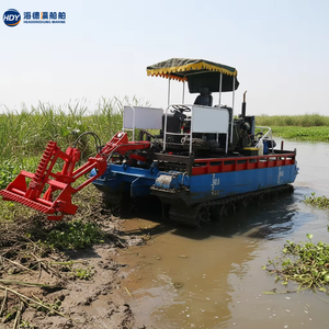Récolteuse professionnelle amphibie pour plantes aquatiques <span class=keywords><strong>avec</strong></span> système hydraulique Rexroth pour la récolte de végétation aquatique à matériaux durs - Product Image 2