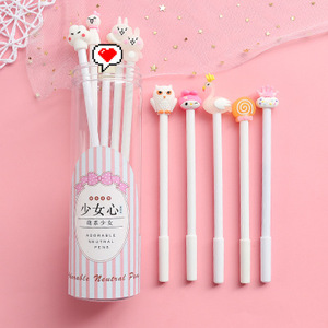 Soododo 10 Stück Kawaii Cute Gel Pen Set Schöne Cartoon Kunststoff Custom Briefpapier Kinder inspiriert Koreas Katze New Fancy Color 0,5mm - Product Image 5