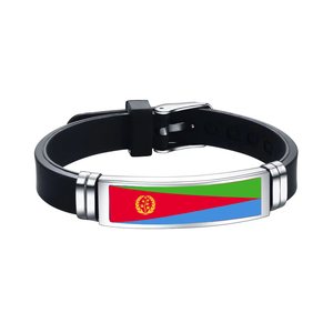 Reloj personalizable con bandera de acero inoxidable, pulsera de silicona, bandera nacional de Siria, pulsera de goma de silicona para promociones - Product Image 5