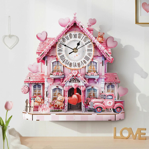 Sweetheart Cottage – Rompecabezas de madera DIY de forma irregular, hecho a mano, decorativo en 3D, para niños y adultos - Product Image 5