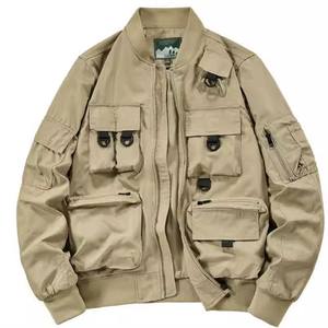 Chaqueta europea funcional para hombre, estilo béisbol, con múltiples bolsillos, tipo abrigo, para pilotos, a prueba de tres elementos, moderna, elegante y cómoda. - Product Image 3