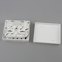 Caja Terminal de Fibra Óptica FTTH de 4 Puertos, Caja de Salida de Montaje en Superficie de Plástico ABS para Distribución de Red en Interiores