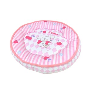 Cute <b>Pet</b> <b>Cooling</b> <b>Mat</b> Round 50cm Polyester Fiber Dog Cat Bed Cartoon Design Four Seasons Use - Product Image 2