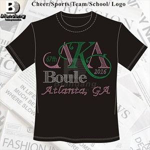 Chất Lượng Tốt Nhất Aka Hotfix Truyền Nhiệt In Ấn Thiết Kế Tùy Biến Logo Bling Pha Lê Sửa Chữa Nóng Rhinestone Chuyển Cho T Áo Sơ Mi - Product Image 6