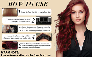 Marque privée Shampooing 3 en 1 pour les soins des cheveux Teinture et soin pour les femmes Nouvelle arrivée Shampooing teinture pour les cheveux pour la coiffure - Product Image 5