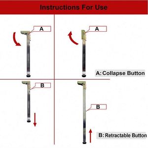 Modern Metal Folding <b>Adjustable</b> Iron <b>Table</b> <b>Legs</b> for Bedroom Home Office Dining Kitchen Hotel Outdoor Living Room Furniture - Product Image 6