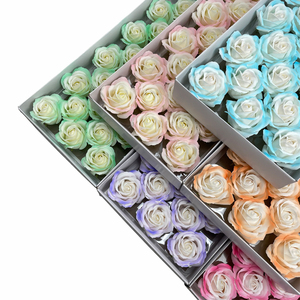 Precio al por mayor de fábrica Flor eterna Planta artificial Boda Decoración del día de San Valentín 5 capas <span class=keywords><strong>Aurora</strong></span> Rose Jabón Flor - Product Image 4
