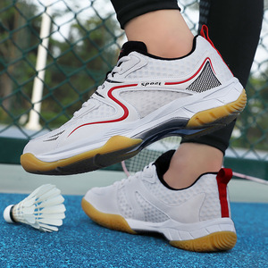 Chaussures de sport légères et respirantes en maille pour hommes, antidérapantes, pour l'entraînement au badminton et au tennis, été - Product Image 1