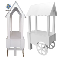 Chariot à bonbons en carton avec roues pour mariages, baby showers, anniversaires et fêtes d'enfants - Grande Vente
