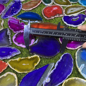 Vendita calda varie lastre Geode lastre rosa blu viola marrone giallo lastra Argentina agata Sice per la collezione decorazione per la casa - Product Image 4