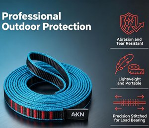 Eslinga de Seguridad Naranja de Alta Visibilidad Niufurui, Eslinga de Poliéster de 16 mm, Capacidad de 200 kg, No Ajustable, para <span class=keywords><strong>Rescate</strong></span> al Aire Libre - Product Image 4