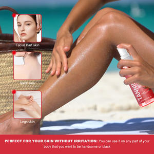 Fragola biologica <span class=keywords><strong>Spray</strong></span> <span class=keywords><strong>abbronzante</strong></span> senza sole per la pelle di grano delicato <span class=keywords><strong>idratante</strong></span> per la cura del corpo effetto annerente - Product Image 4