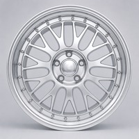 Jante en alliage d'aluminium forgé 2 pièces 10 rayons maille chromée à déport profond avec logo personnalisé pour voiture 18-22 pouces 5x114.3